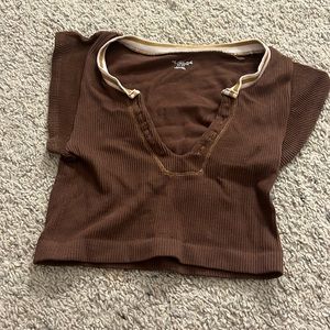 urban outfitters go for gold seamless top